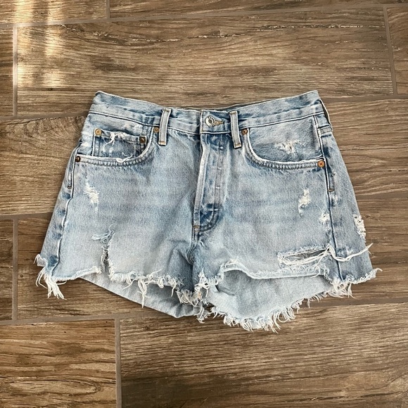 Agolde Pants - Agolde cutoff denim shorts